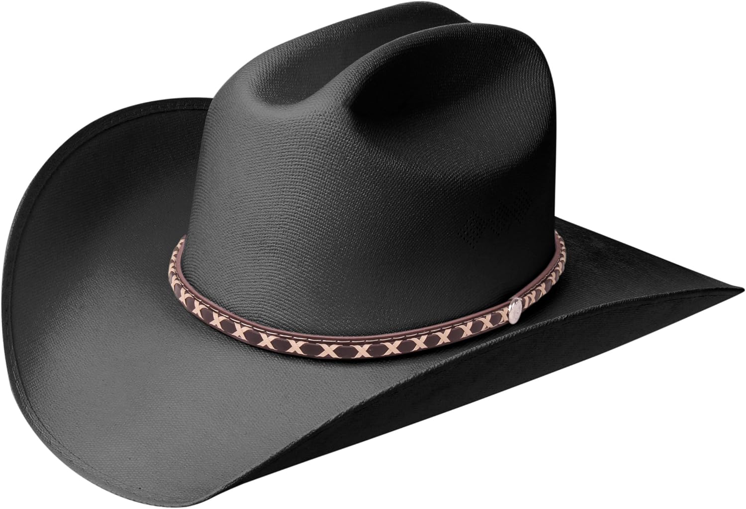 Pink Faux Felt Cowboy Hat Elastic Fit Men Accessories