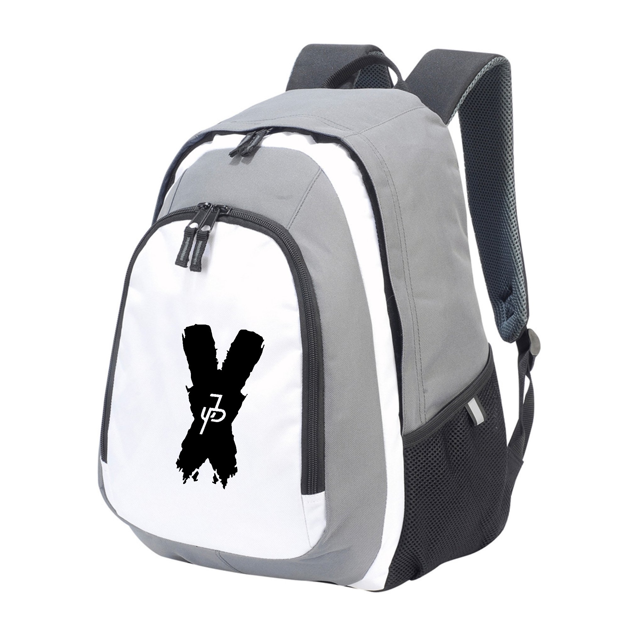 RUCKSACK backpack bag JP x jake paul logan logang maverick team 10 paulers (WHITE/GREY/BLACK)