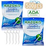 Dental Floss Picks High Pull Toothpicks Sticks,Clean Floss Picks,Unflavored Disp
