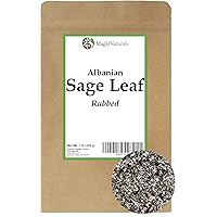 Sage Leaf, 100% Natural - 1 pound (16 oz) - Rubbed Cut -