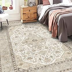 HILORUUG Washable Area Rug 6x9 - Bedroom Living