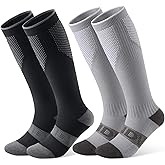 findway Merino Wool Ski Socks, 2 Pairs Thermal Knee-high Snowboarding Snow Winter Warm Socks for Men Women