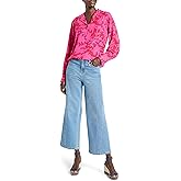 NIC+Zoe Womens Clashy Petals Poet Blouse