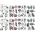 Babymiu Anime JJK Temporary Tattoo（8 Sheets) Gifts Anime Decor Merch Cosplay Temporary Tattoos Cartoon Stickers Decal Party Favors Supplies for Teens Adult Man
