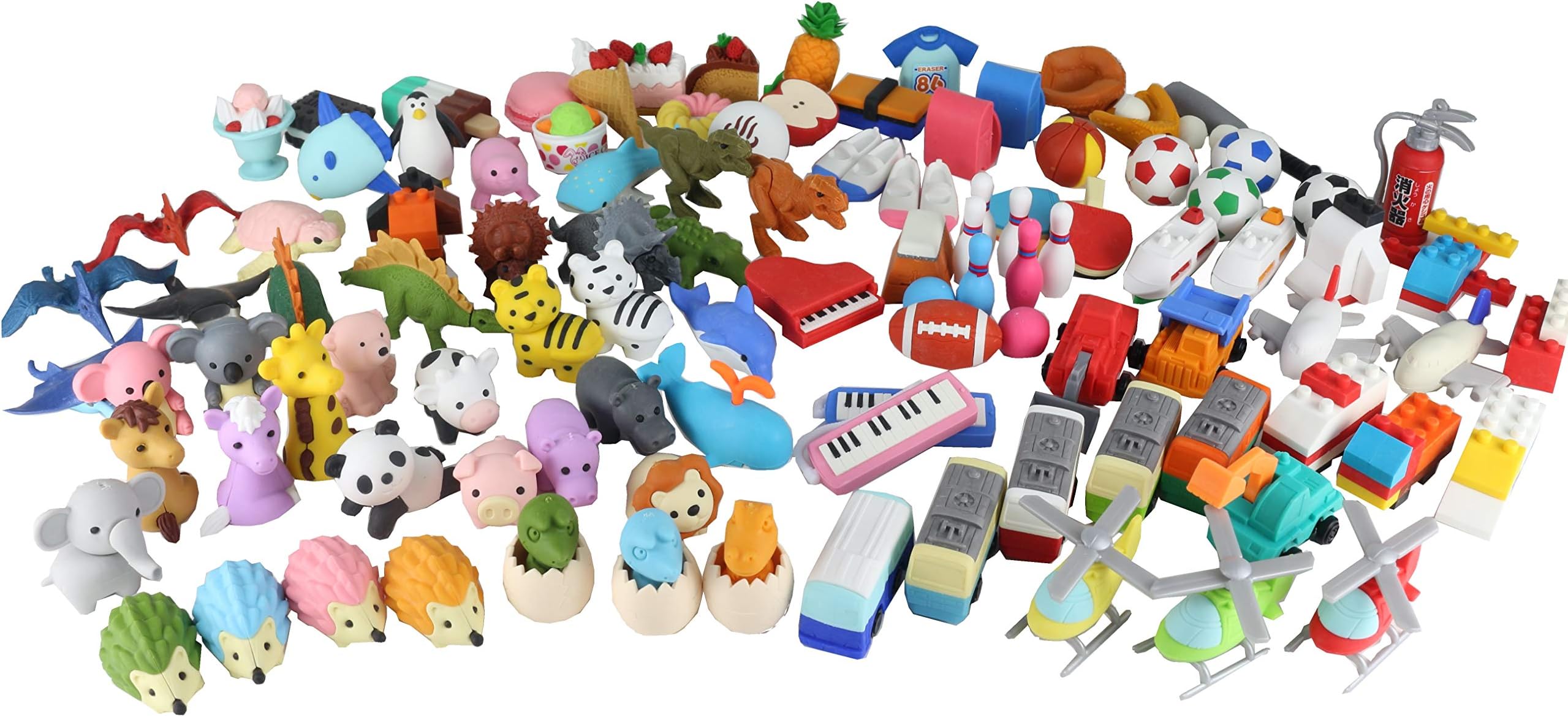Japanese stationery store Iwako Erasers Bulk Overstock (Pack of 30)