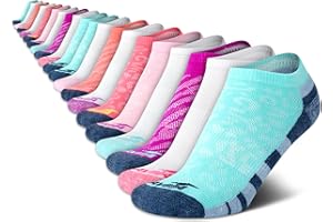 Avia Girls' Socks - 20 Pack Performance Cushion Low Cut Socks