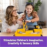 Kinetic Sand Construction Site Folding Sandbox Playset with Crane Truck 907g view 6