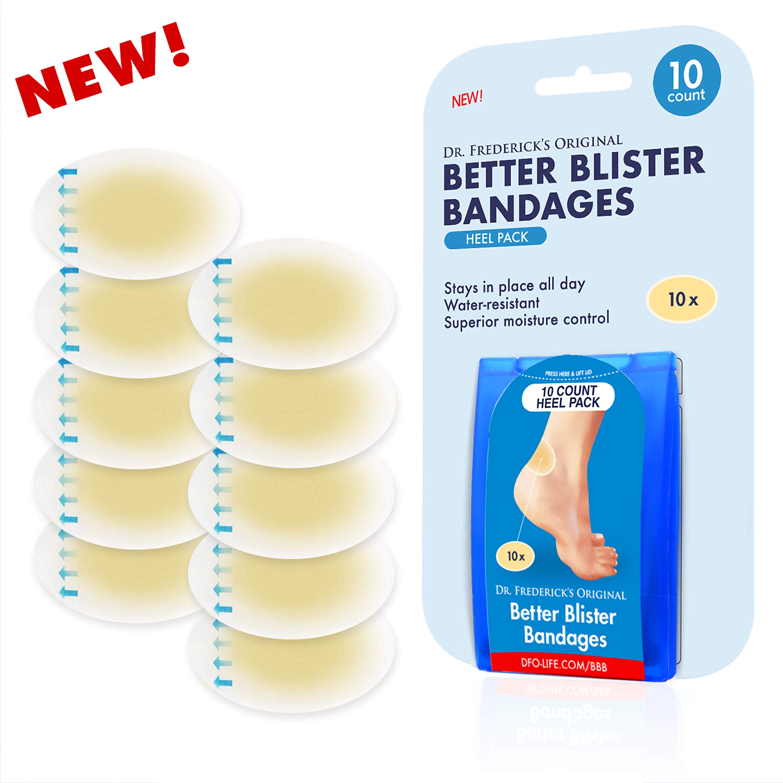 Dr. Frederick's Original Better Blister Bandages 10 ct Heel Pack