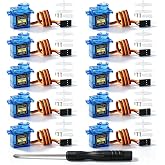 MTDELE 10Pcs SG90 9G Servo Motor Compatible with Arduino Raspberry Pi Robot