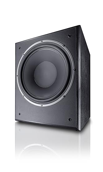 Magnat Monitor Supreme 302 A I Aktiver Frontfire Bassreflex Subwoofer mit hoher Klangqualität I 1 Stück – Schwarz