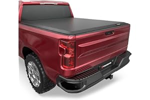 TITANICMOTOR Soft Roll Up Truck Bed Tonneau Cover Compatible for 2019-2024 2025 Chevy Silverado/GMC Sierra 1500 Fleetside New Body Style 5.8FT 69.3Inch