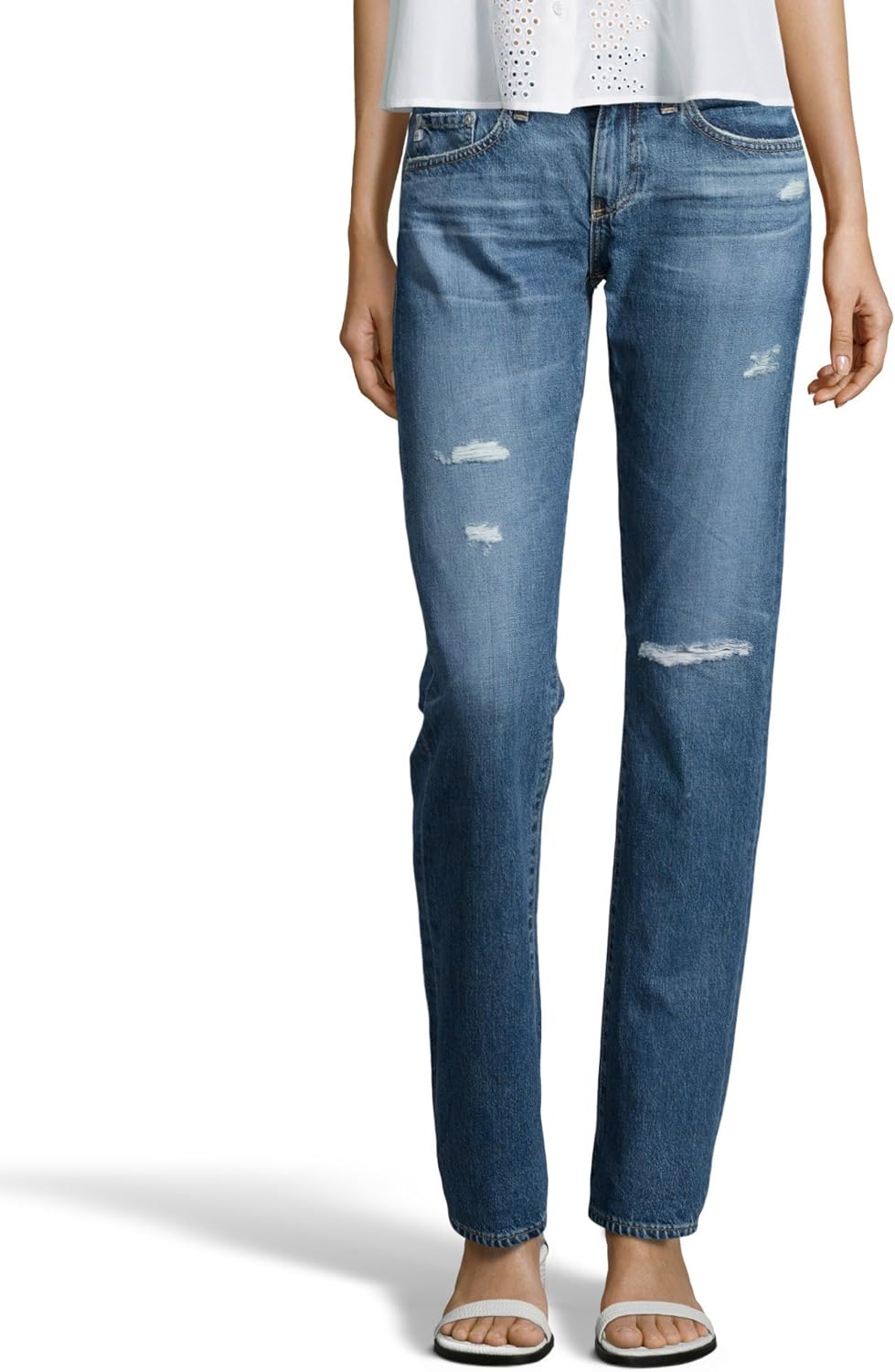 Ag Jeans Women's Relaxed Straight Jeans 28W 13 Years Wildwood at Amazon