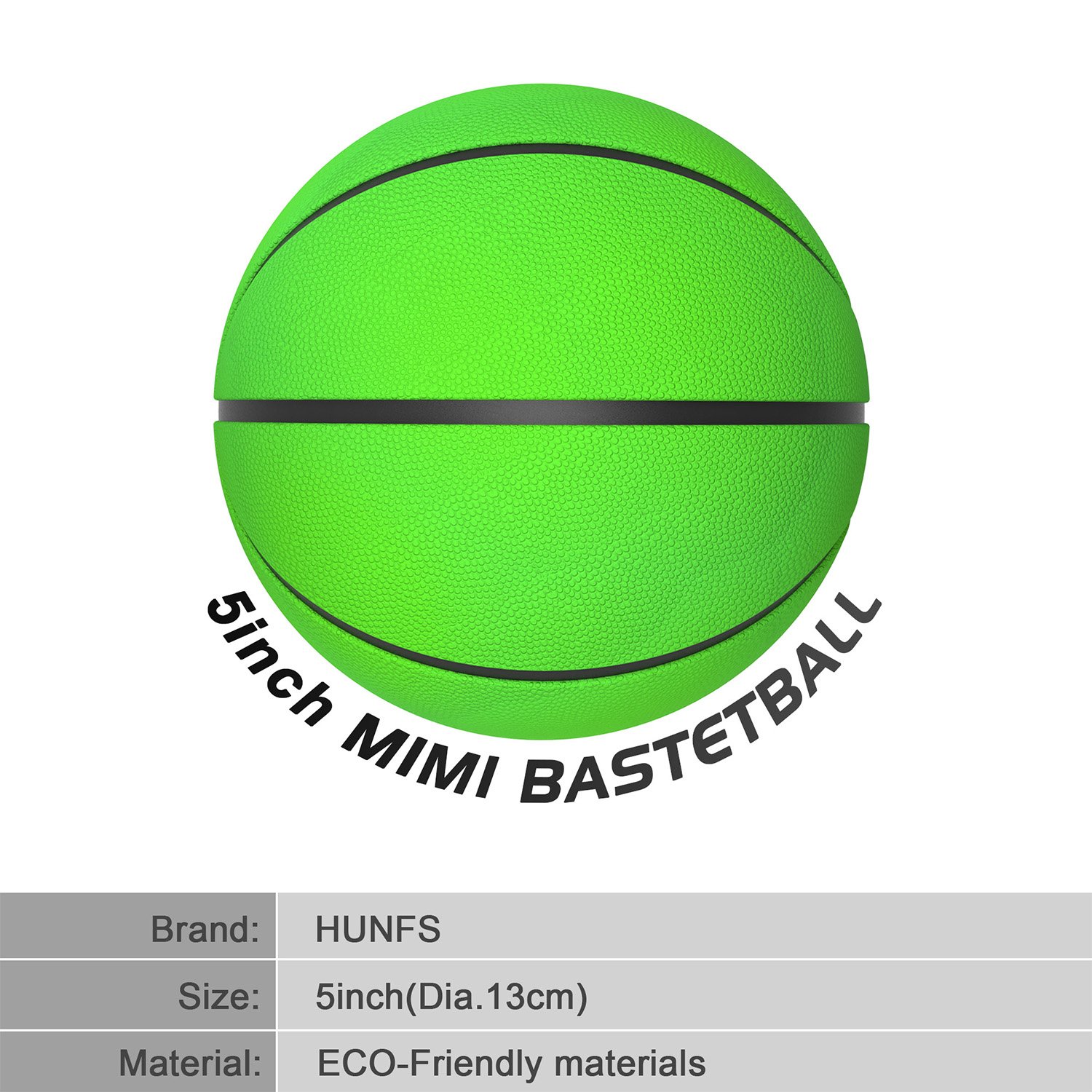 Mini Basketball for Kids,HUNFS 5 Inch Small Basketball (Soft and Bouncy +Bright Color+Environmental Protection Material)