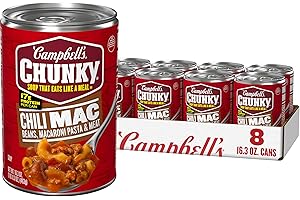 CAMPBELL’S CHUNKY Campbell's Chunky Soup, Chili Mac, 16.3 Oz Can (Case of 8)