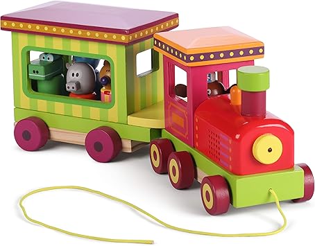 wooden lights and sound train set