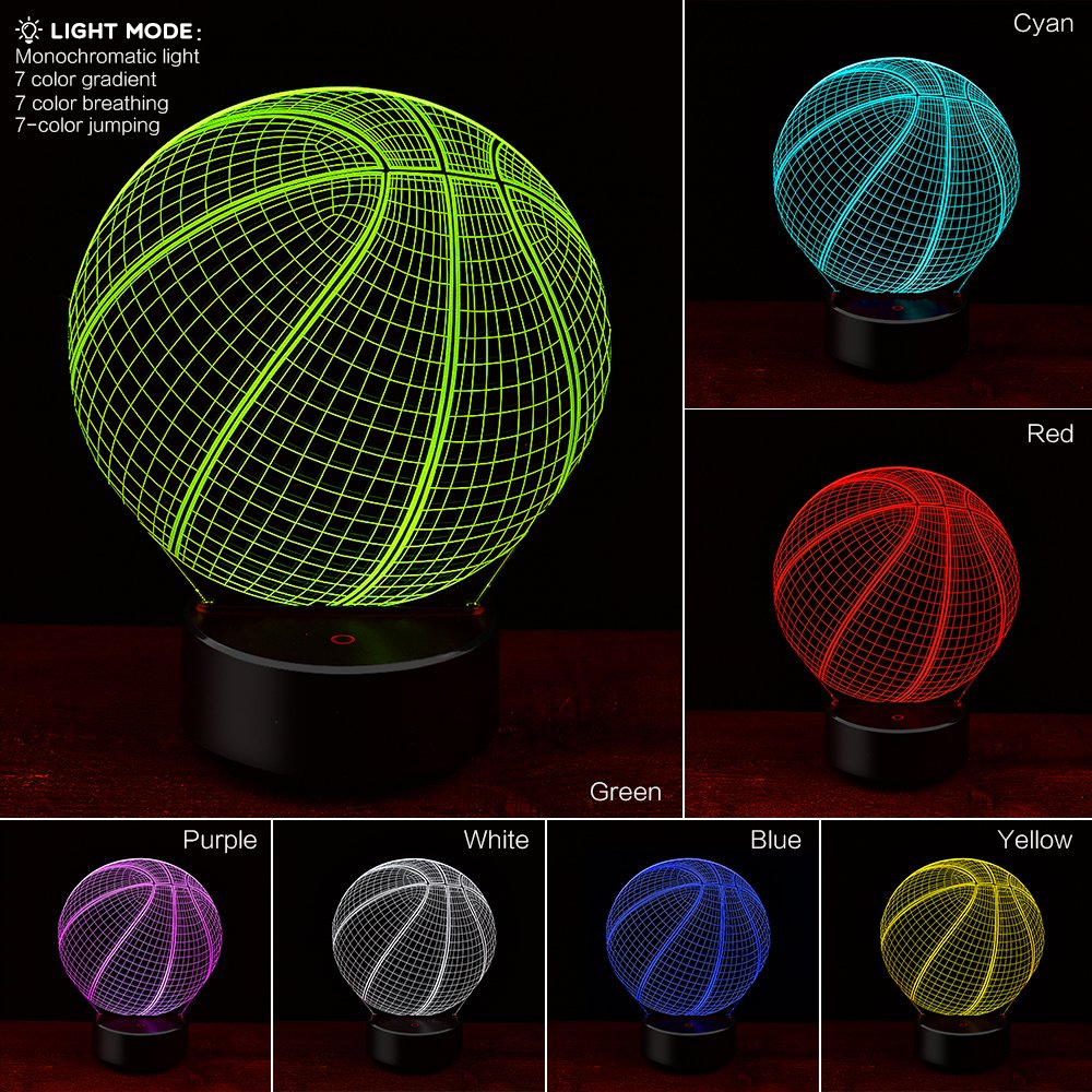 3D Soccer or Basketball nightlight