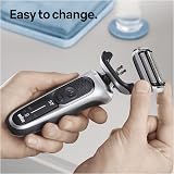 Braun Series 7 73S Shaver Head Replacement - Silver Compatible with New view 6