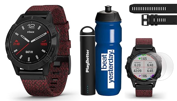 Red Nylon Band Garmin Fenix Sapphire Leather Band Producto