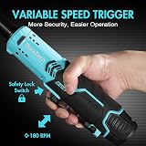 DURATECH 12V Extended Cordless Ratchet Wrench 3/8in 60Nm 180RPM Kit view 5