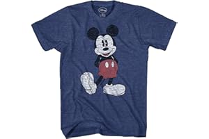 Disney Men's Full Size Mickey Mouse Distressed Look T-Shirt