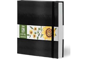 Sketchbook, Ohuhu 8.3×8.3 inch Drawing Book, Mini Portable Square Size, 120 LB/200 GSM Heavy Smooth Drawing Papers, 78 Sheets
