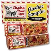 Claxton Fruit Cake Sampler &ndash; 2-1 Lb Loaves, Regular &amp; Dark Recipe Duo, Individually Wrapped in Signature Gift Carton | Old-Fashioned Holiday Fruitcake Since 1910