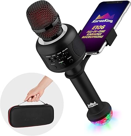 Amazon Com Wireless Bluetooth Karaoke Microphone Portable Ktv