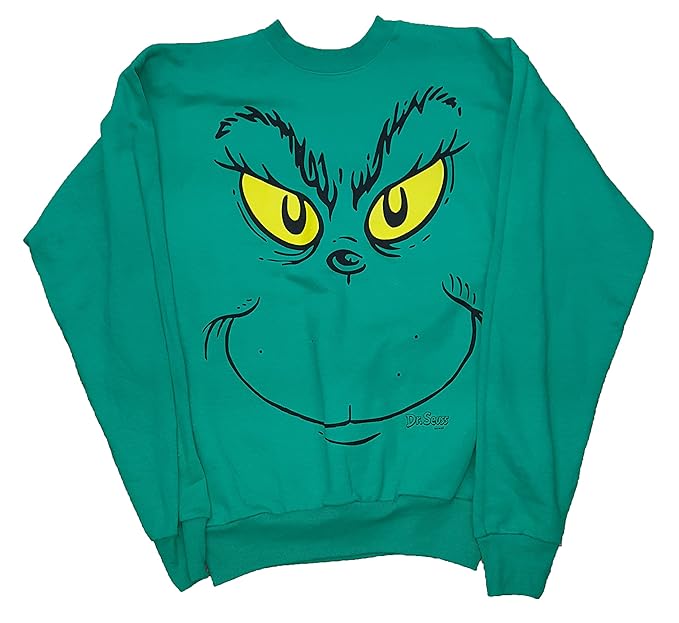 grinch face sweatshirt