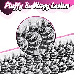Veleasha Lashes Fluffy Wispy Faux Mink Eyelashes