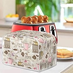 Talayituse Coffee Theme 2 Slice Toaster Covers Dust