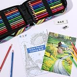 H & B 72 Colouring Pencils Oil Based Set with Colouring Book, Carry Case view 6