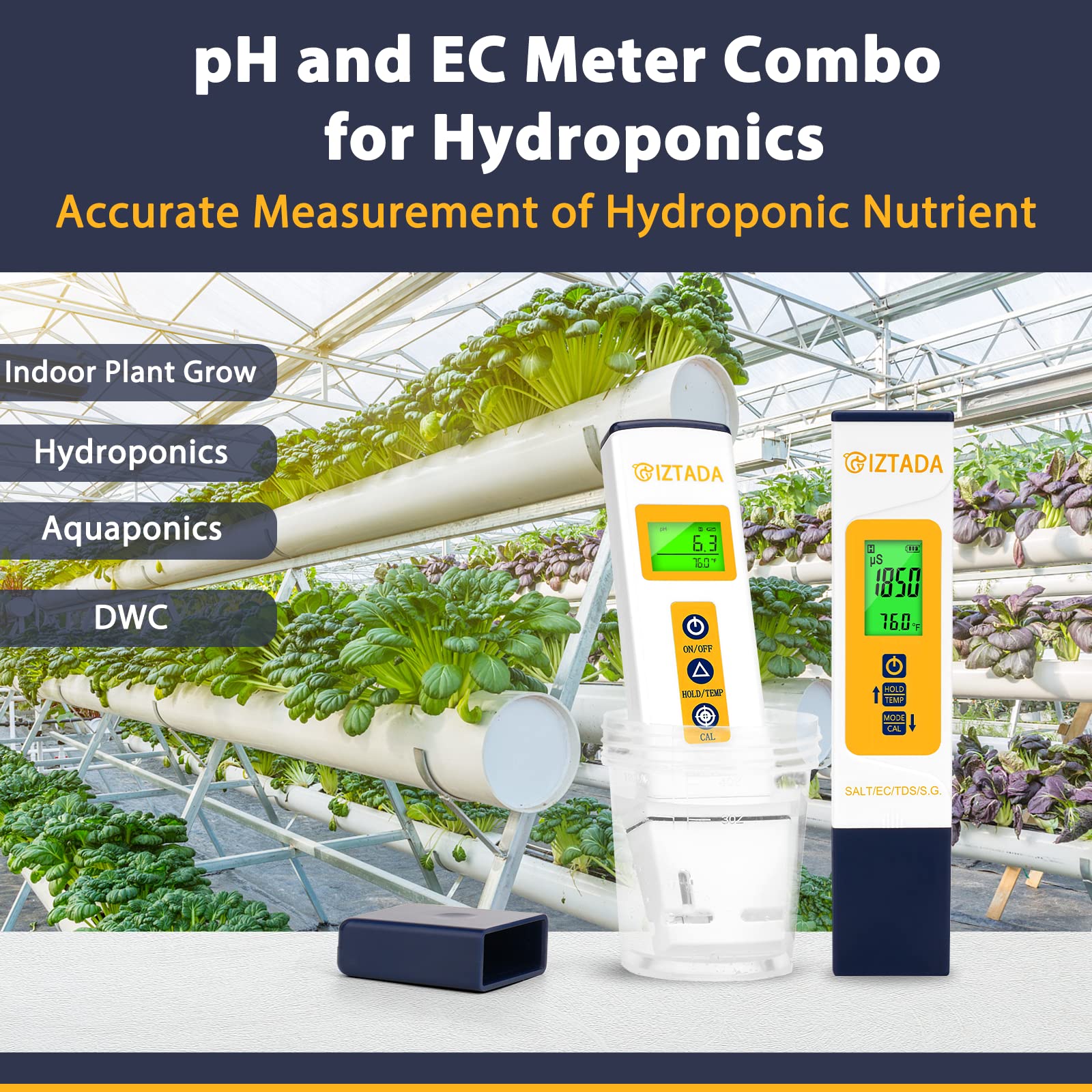 Mua pH Meter and Salinity Meter Combo for Saltwater Pool 6 in 1 pH Salt ...