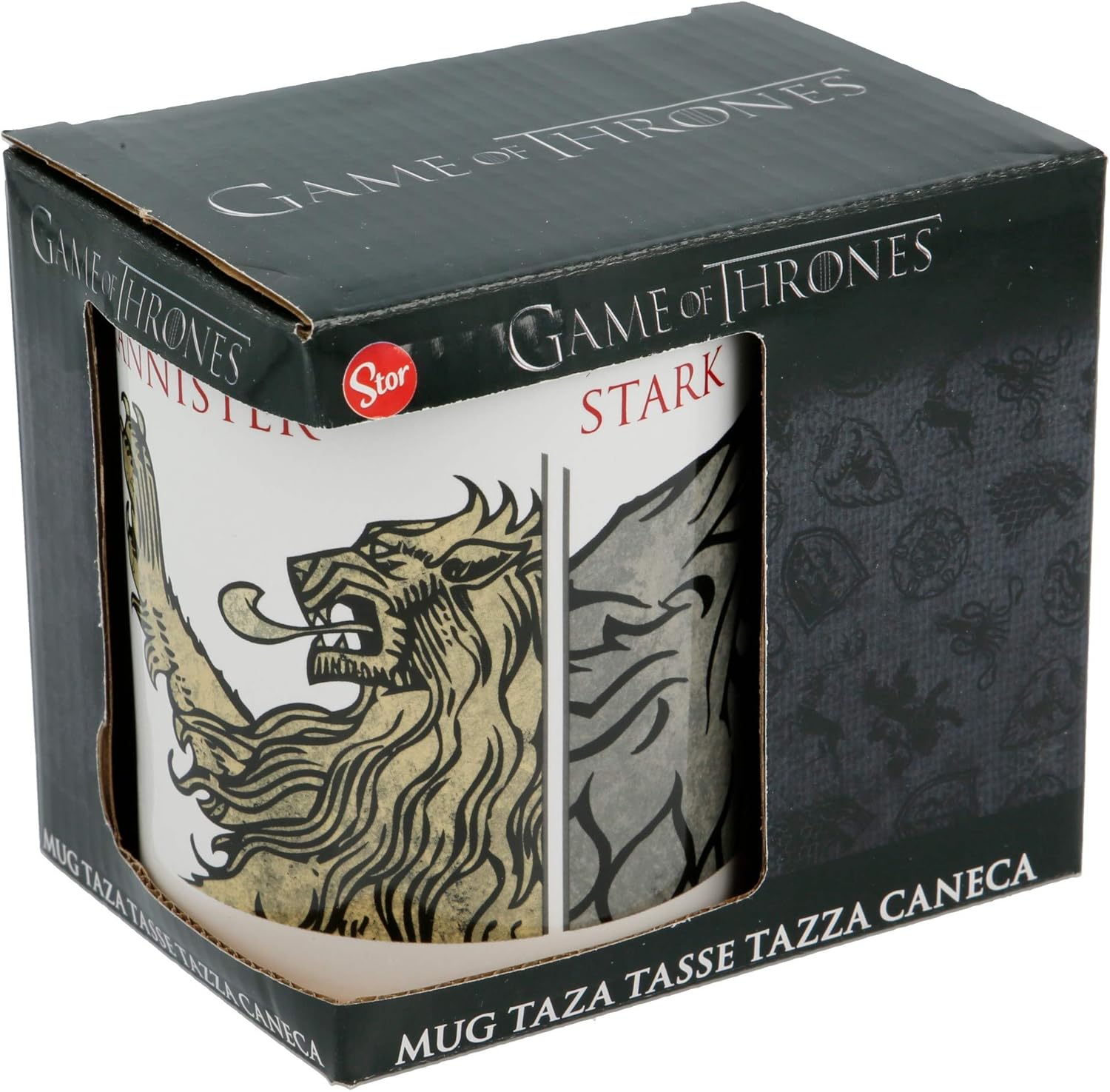 TAZA CERAMICA 325 ML CON CAJA | JUEGO DE TRONOS ESCUDOS: Amazon.es: Hogar
