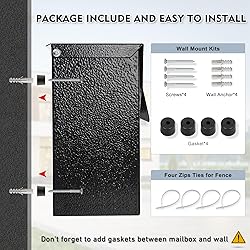 KYODOLED Wall-Mount Mailbox,Large Capacity Mail