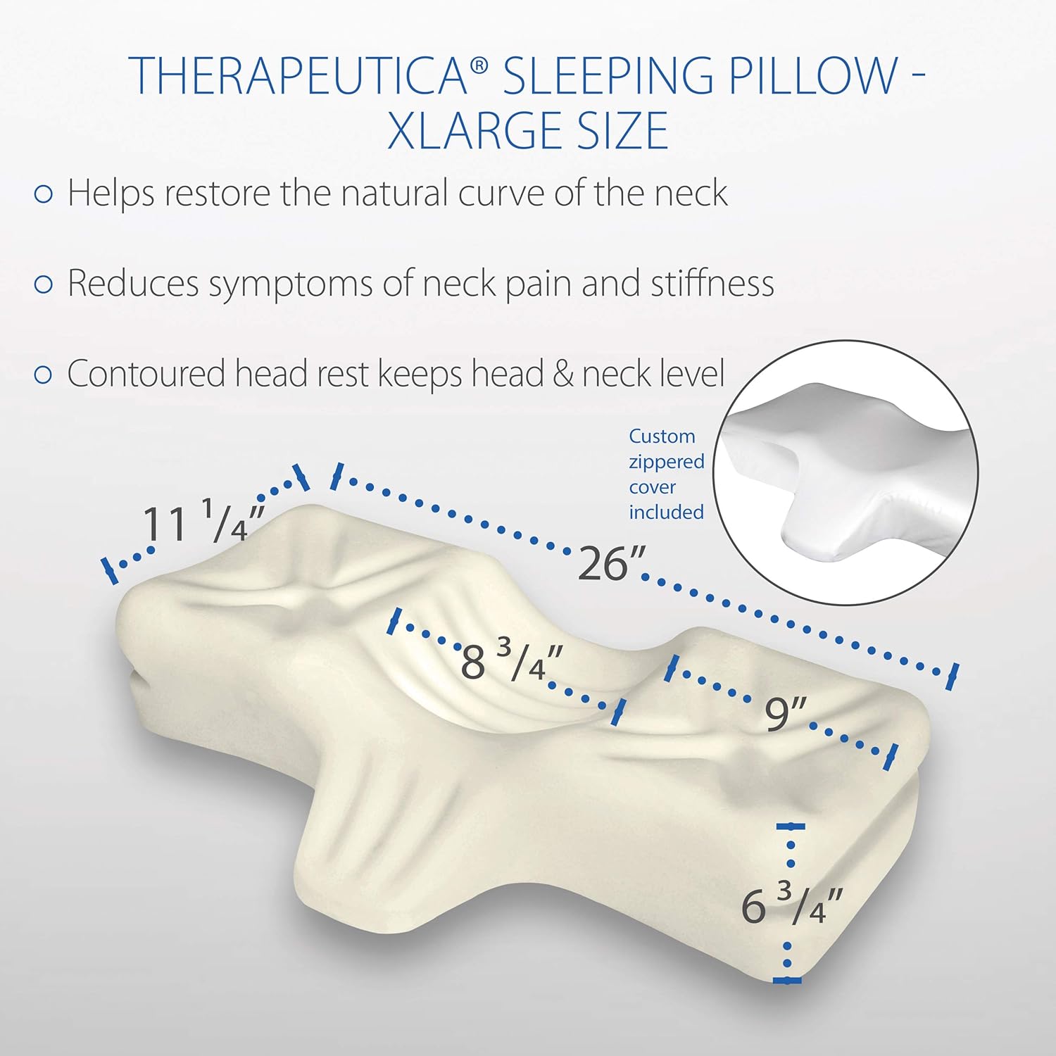 Therapeutica Sleeping Pillow, X-Large: Industrial & Scientific