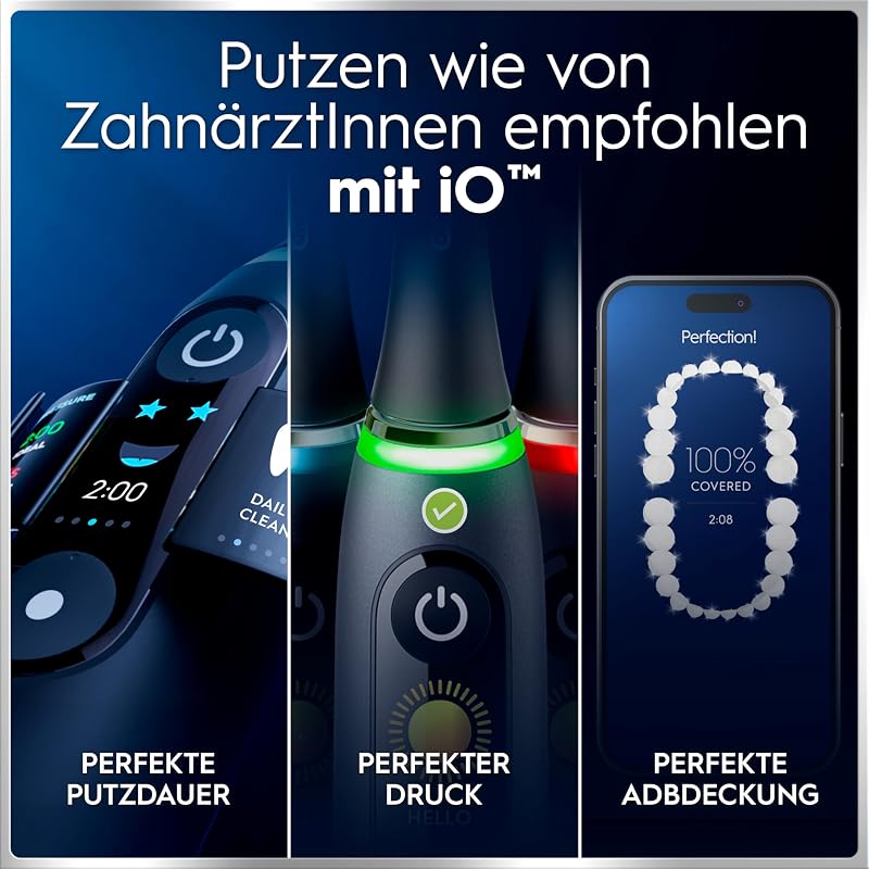 iO Series 6 Elektrische Zahnbürste, Schwarz