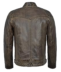 HANDSY Leather Jackets For Men - Leather Motorcycle