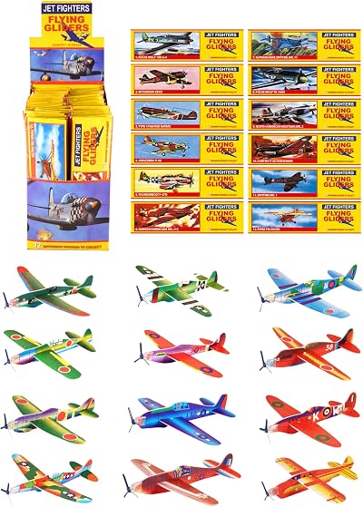 Henbrandt 12 Flying Glider Planes Party Bag Fillers