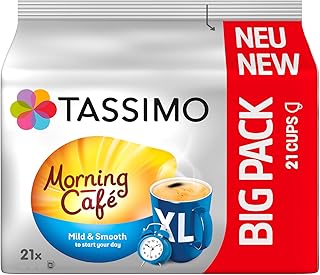 Tassimo Morning Café XL Mild & Smooth, 5er Pack Kaffee Kapseln im Big Pack (5 x 21 Getränke)