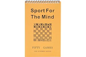 WE Games Ultimate Chessplayer's Scorebook - Spiral Bound & Paperback Chess Notation Book with 50 Games & 100 Moves, Ideal Chess Score Sheets for Clubs & Tournaments