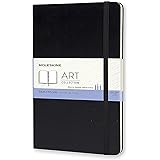 Moleskine Art Sketchbook, Hard Cover, Large (5" x 8.25") Plain/Blank, Black, 104 Pages
