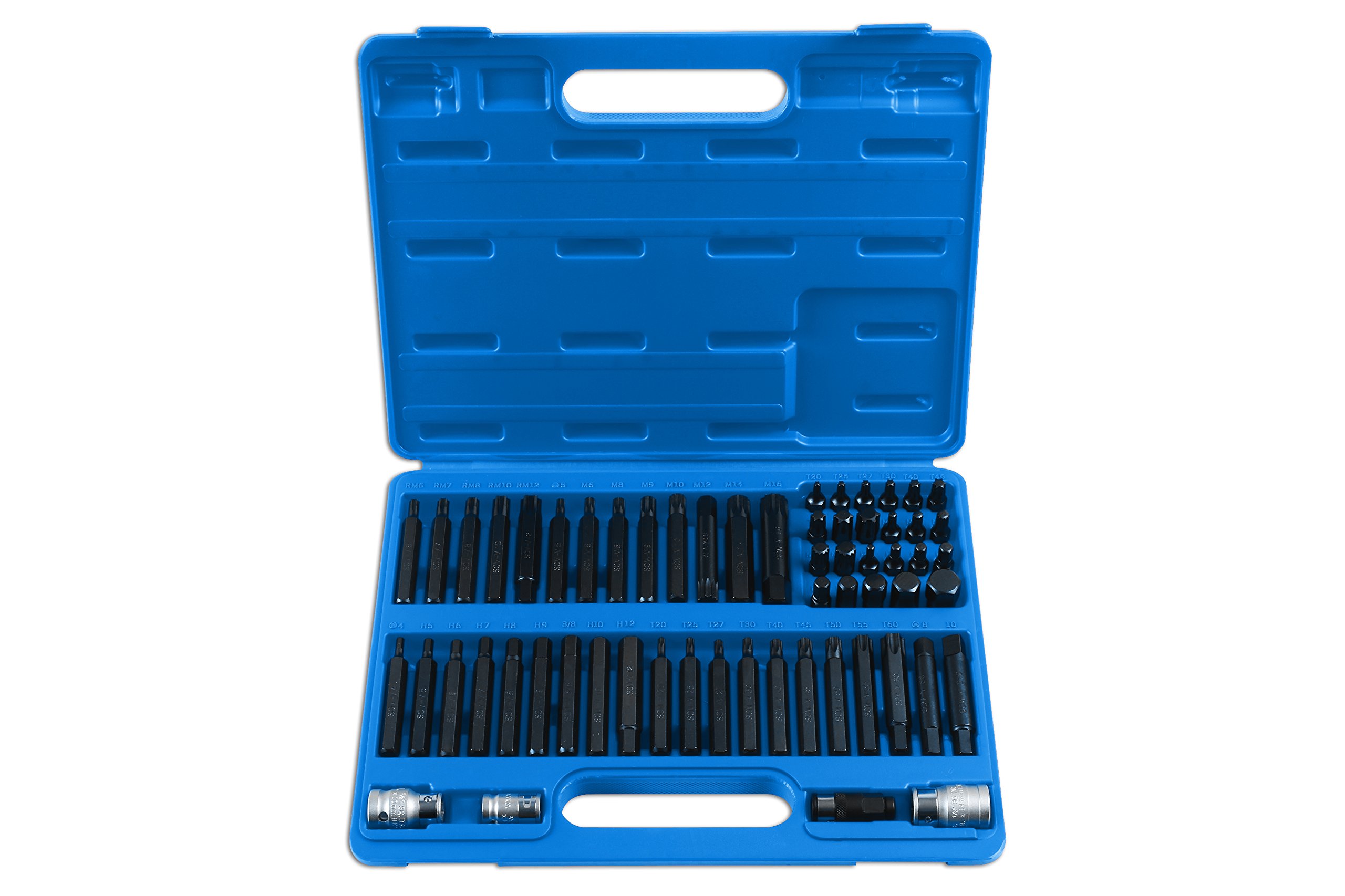Laser 7012 Professional Bit Set 3/8"D, 1/2"D 60pc
