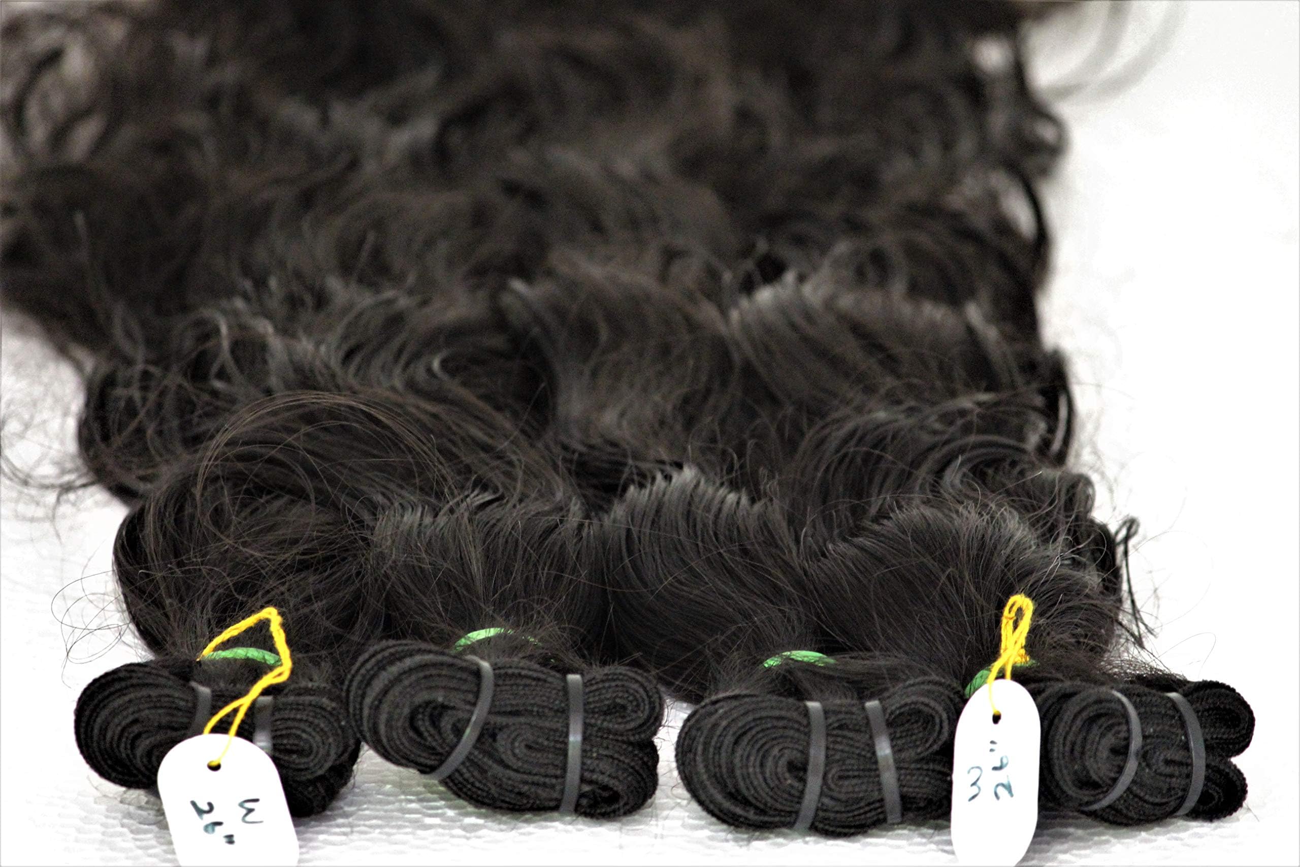 IDM Indian human hair raw virgin temple hair 26” wavy 4 bundles direct from India hair company that 100% unprocessed real Indian virgin hair.