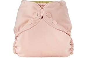Esembly Cloth Diaper Outer, Swim and Waterproof Cloth Diaper Cover, Leak-Proof and Breathable Layer, Reusable with Snap Closure - Size 1 (7-17lbs), Blush