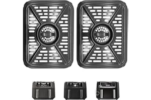 GCQ Air Fryer Grill Pan for Ninja Foodi DZ401 DZ550 10 Quart DualZone XL 2 Baskets Air Fryer, Replacement Air Fryer Crisper P