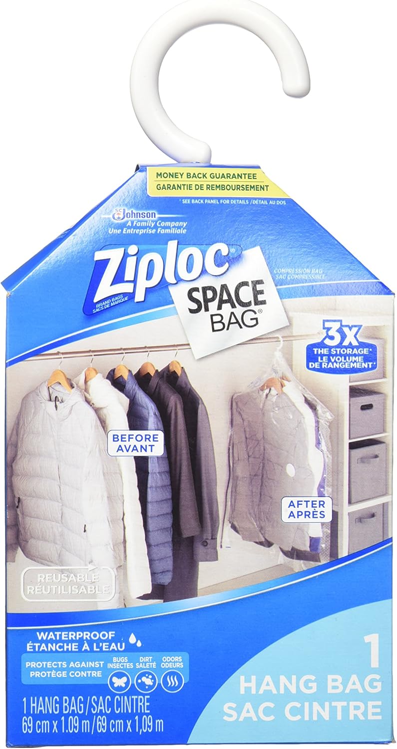 Ziploc Space Bag Compression Storage Hanging Bag 1 Count Amazon.ca Health & Personal Care