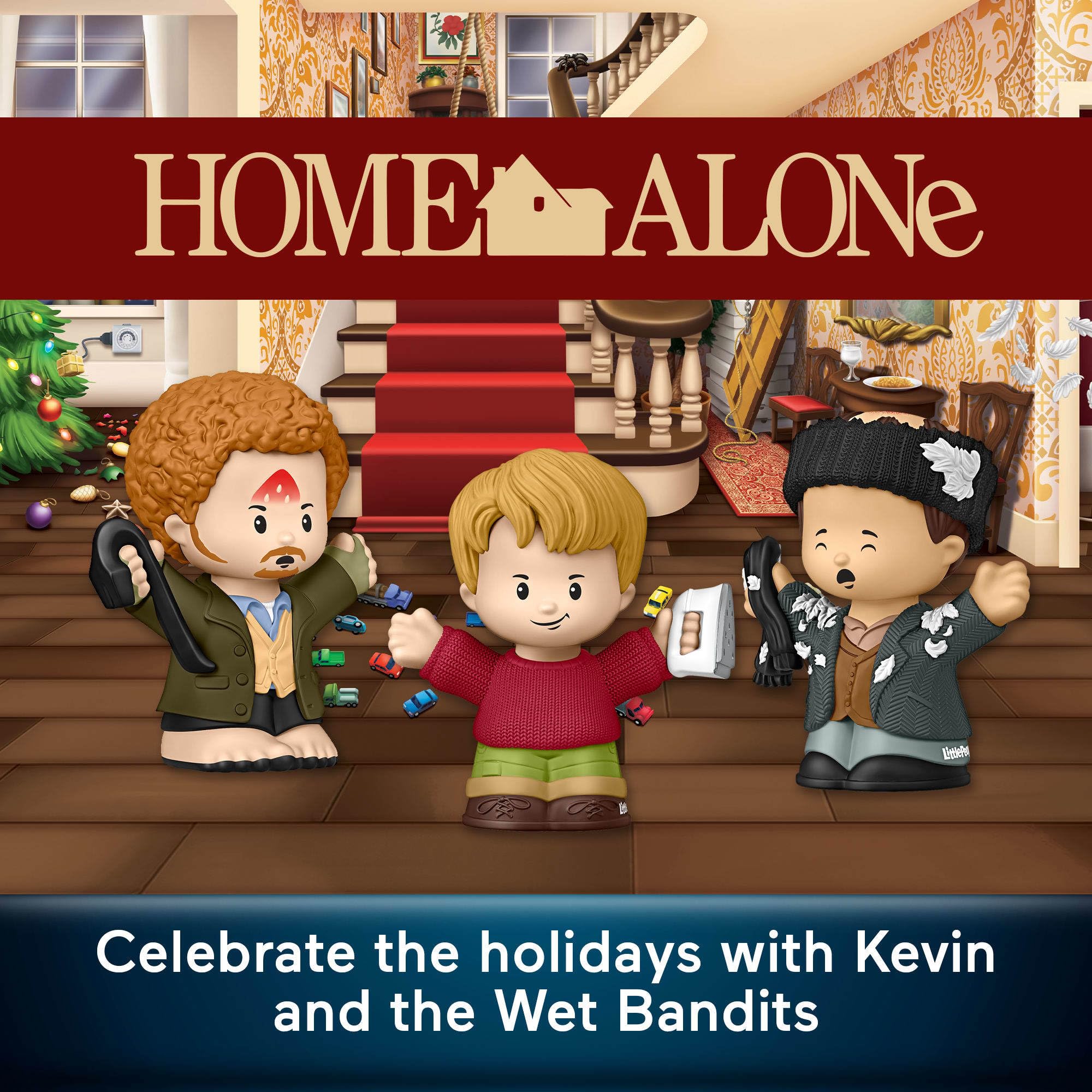 Little People Collector Home Alone Special Edition Set for Movie Fans, 3 Character Figures in a Display Package