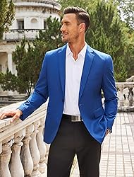 COOFANDY Mens Business Coat Regular Fit Blazer Suit