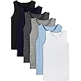 Cooraby 6 Pack Toddler Tank Top Kids Undershirts Soft Undershirt for Boys and Girls