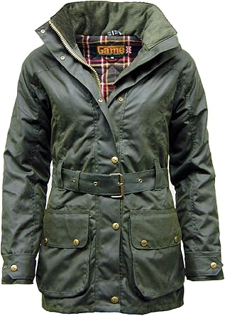 womens wax jacket with hood